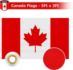 FSFLAG Canada Flag 3 X 5 Ft 400D Polyester and Two Brass Grommets - FSFlag