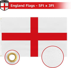 FSFLAG England Flag 3 X 5 Ft 400D Polyester and Two Brass Grommets - FSFlag