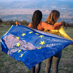 FSFLAG European Union Flag 3 X 5 Ft 400D Polyester and Two Brass Grommets - FSFlag