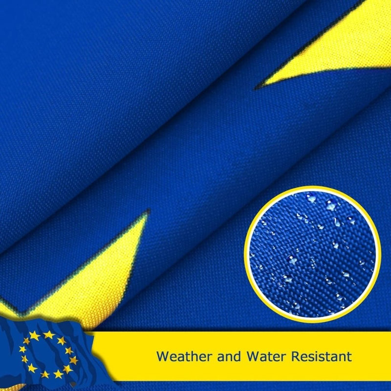 FSFLAG European Union Flag 3 X 5 Ft 400D Polyester and Two Brass Grommets - FSFlag