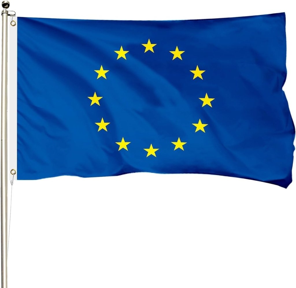 FSFLAG European Union Flag 3 X 5 Ft 400D Polyester and Two Brass Grommets - FSFlag