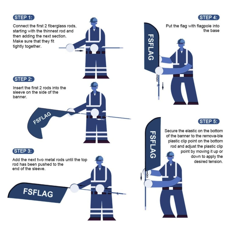 FSFLAG Feed Store Swooper Flag Feather Flag Pole Kit - FSFlag