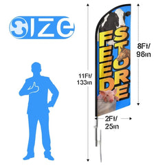 FSFLAG Feed Store Swooper Flag Feather Flag Pole Kit - FSFlag