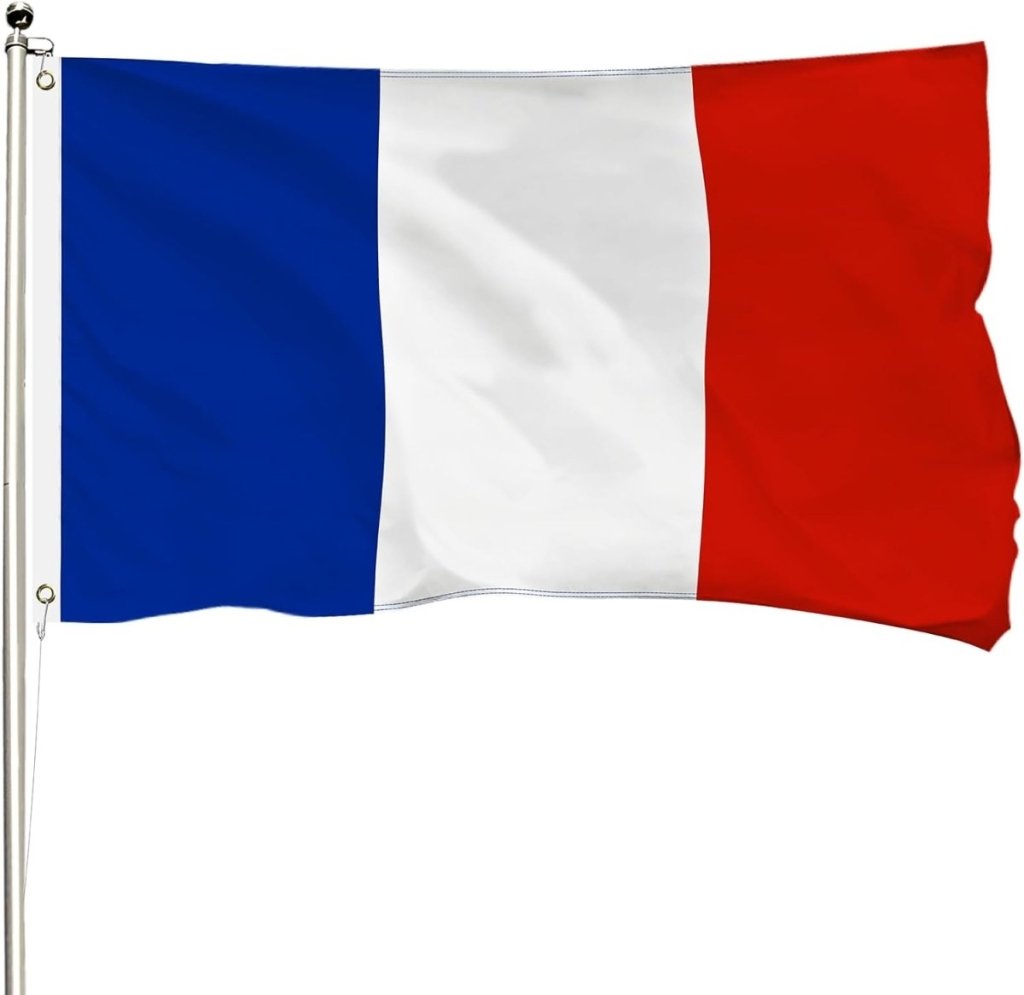 FSFLAG France Flag 3 X 5 Ft 400D Polyester and Two Brass Grommets - FSFlag