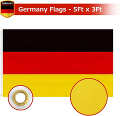 FSFLAG Germany Flag 3 X 5 Ft 400D Polyester and Two Brass Grommets - FSFlag