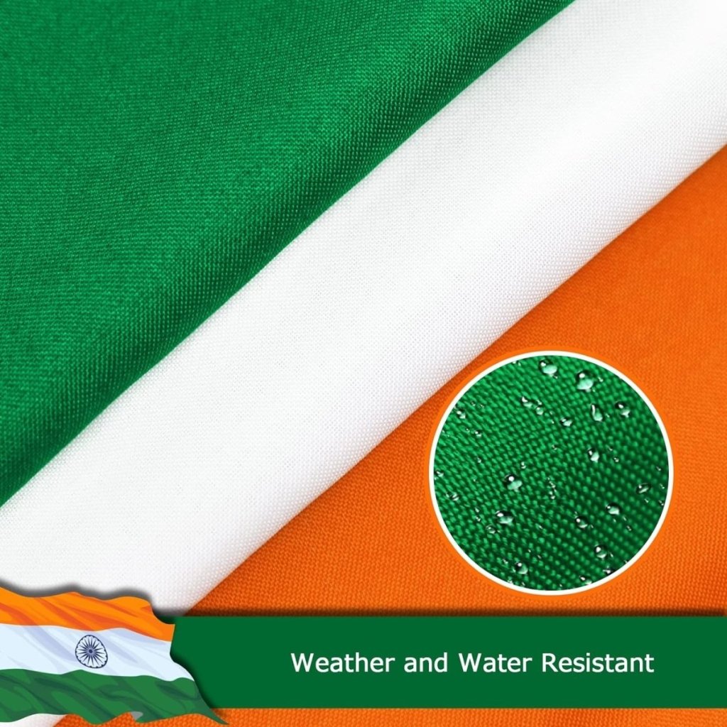 FSFLAG India Flag 3 X 5 Ft 400D Polyester and Two Brass Grommets - FSFlag