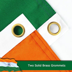 FSFLAG India Flag 3 X 5 Ft 400D Polyester and Two Brass Grommets - FSFlag
