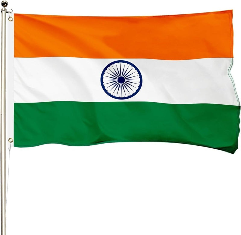 FSFLAG India Flag 3 X 5 Ft 400D Polyester and Two Brass Grommets - FSFlag