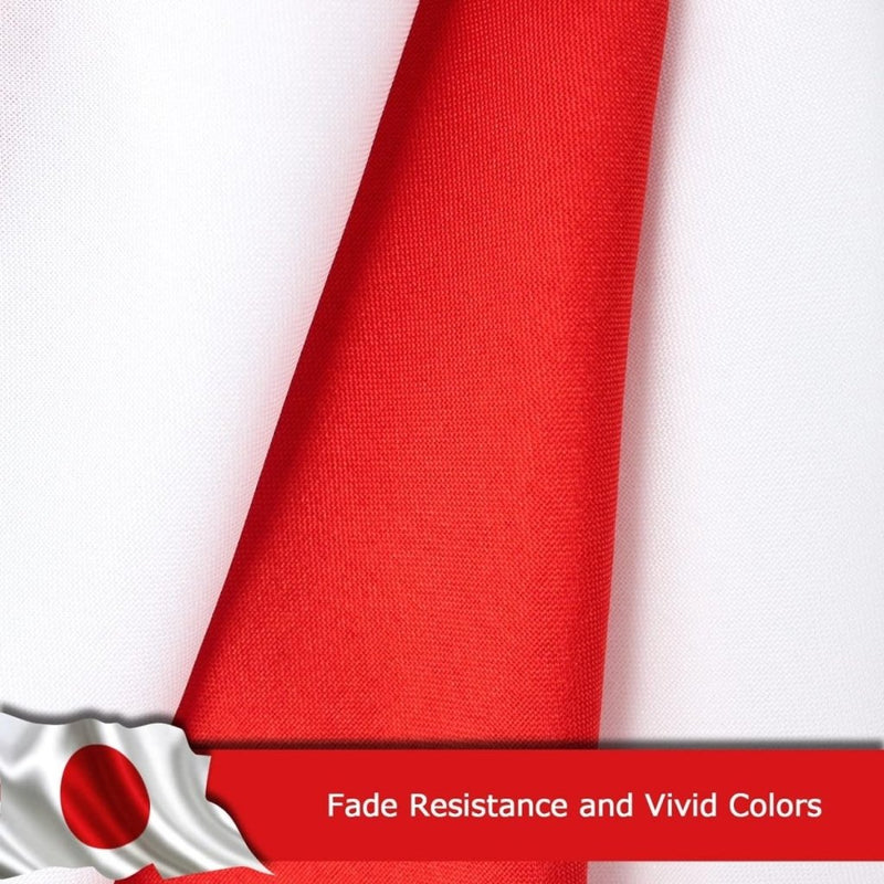 FSFLAG Japan Flag 3 X 5 Ft 400D Polyester and Two Brass Grommets - FSFlag