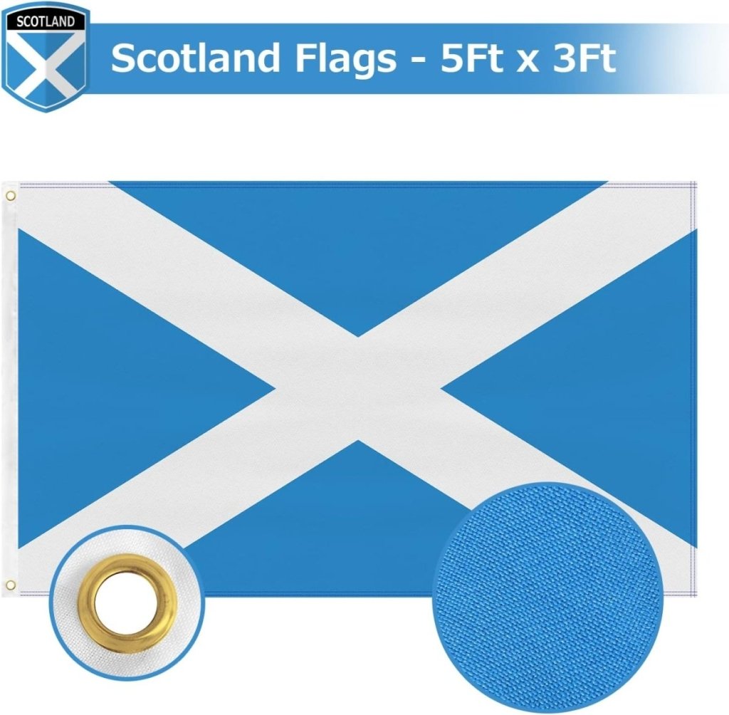 FSFLAG Scotland Flag 3 X 5 Ft 400D Polyester and Two Brass Grommets - FSFlag