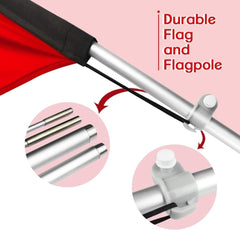 Hot Dog Flags - 11tf Hot Dogs Swooper Flag Food Restaurant Feather Flag Pole Kit - FSFlag