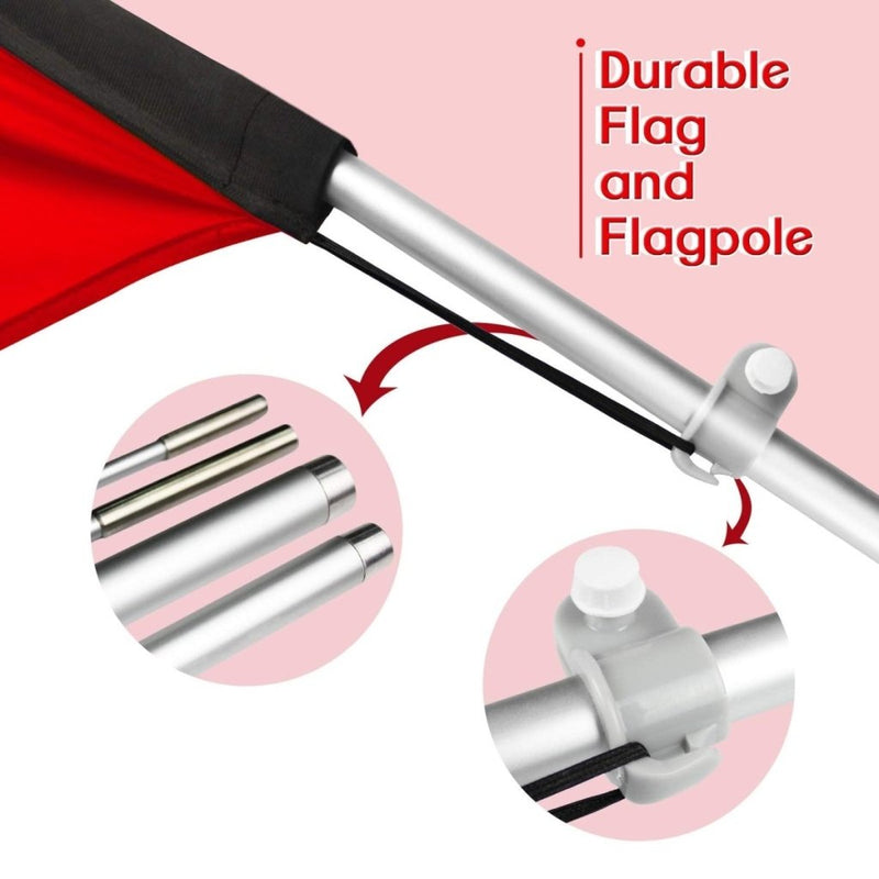 Hot Dog Flags - 11tf Hot Dogs Swooper Flag Food Restaurant Feather Flag Pole Kit - FSFlag