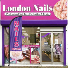 Nail Shop Sign - 8FT Nails Salon Feather Flag Set for Nails Salon Business - FSFlag
