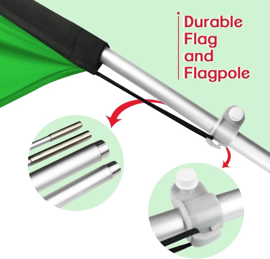 Oil Change Sign - 11Ft Oil Change Feather Flag Pole Kit with Ground Stake - FSFlag