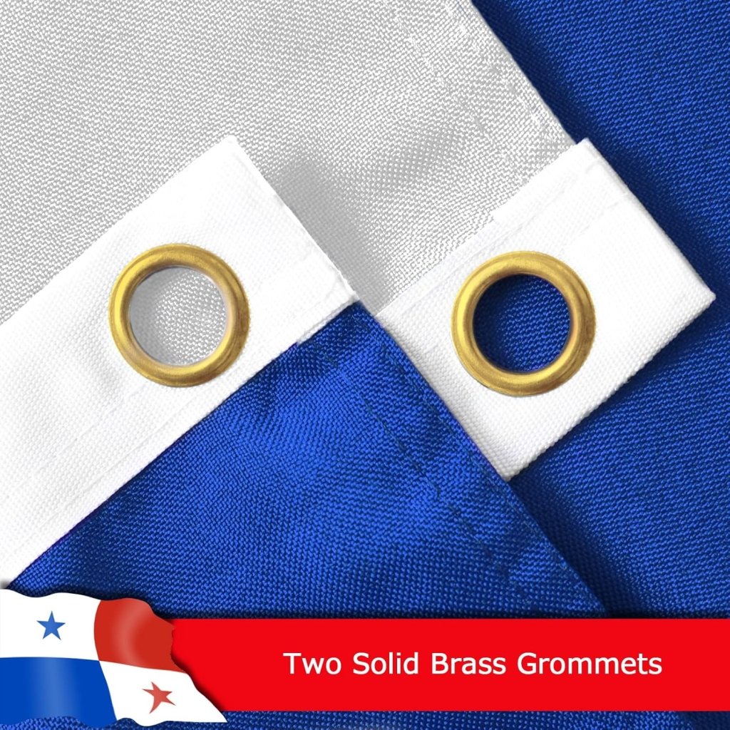 Panama Panaman Flag for Outside, 400D Heavy Duty Polyester, Double - Sided Printing, Quadruple Stitched Fly Hem, Fade Resistant, 2 Brass Grommets