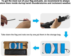 Pet Grooming Signs - 8ft Pet Grooming Feather Flag Pole Kit for Pet Grooming Business - FSFlag