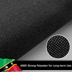 Saint Kitts and Nevis Flag for Outside, 400D Heavy Duty Polyester, Double - Sided Printing, Quadruple Stitched Fly Hem, Fade Resistant, 2 Brass Grommets