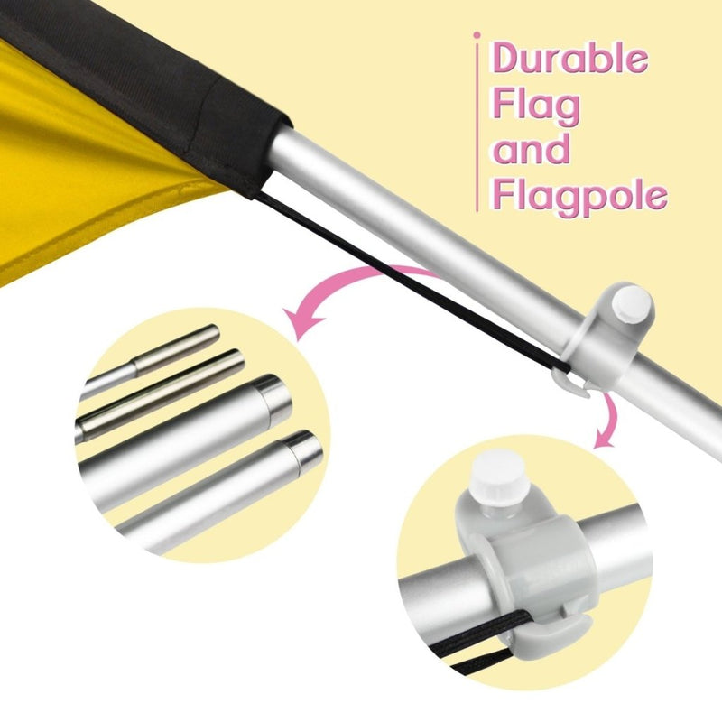 Semi Truck Signs - FSFLAG Semi Trucks Swooper Flag Feather Flag Pole Kit - FSFlag