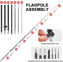 Shawarma sign Kit - 8ft Shawarma Feather Flag with Pole and Stake - FSFlag
