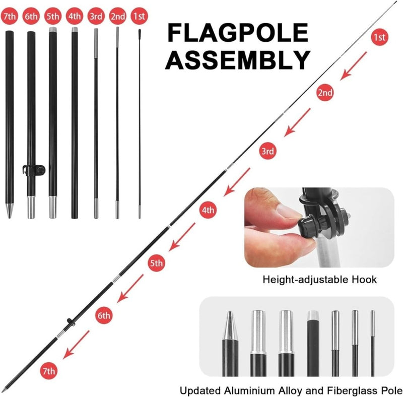 Small Engine Repair Sign - 8ft Small Engine Repair Feather Flag Pole Kit - FSFlag