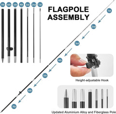 Smoothie Sign - 8ft Smoothies Feather Flag Set for Smoothies Business - FSFlag