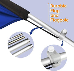 Tax Service Sign - 11Ft Tax Service Feather Flag Pole Kit with Ground Stake - FSFlag