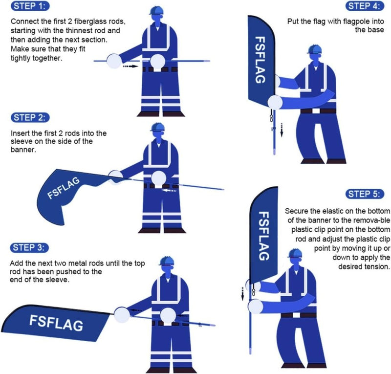 Tax Service Sign - 11Ft Tax Service Feather Flag Pole Kit with Ground Stake - FSFlag