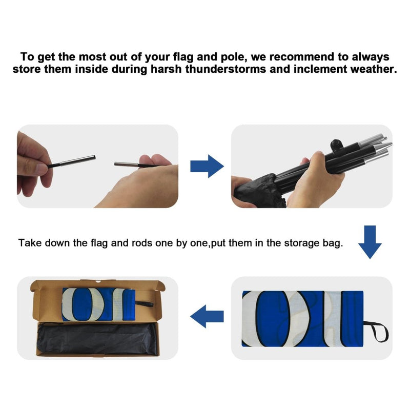 Used Cars Sign - 8ft Used Cars Blue Feather Flag With Pole Kit