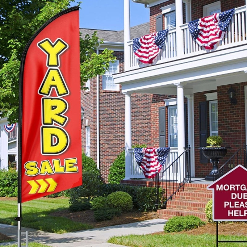 Yard Sale Flags - Yard Sale Feather Flag Set for Yard Sale Business - FSFlag