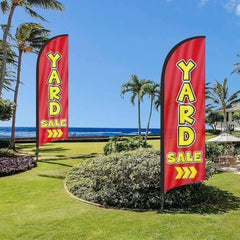 Yard Sale Signs - Yard Sale Feather Flag Set - FSFlag