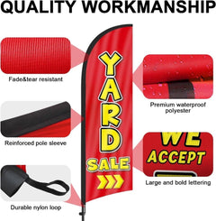Yard Sale Signs - Yard Sale Feather Flag Set - FSFlag